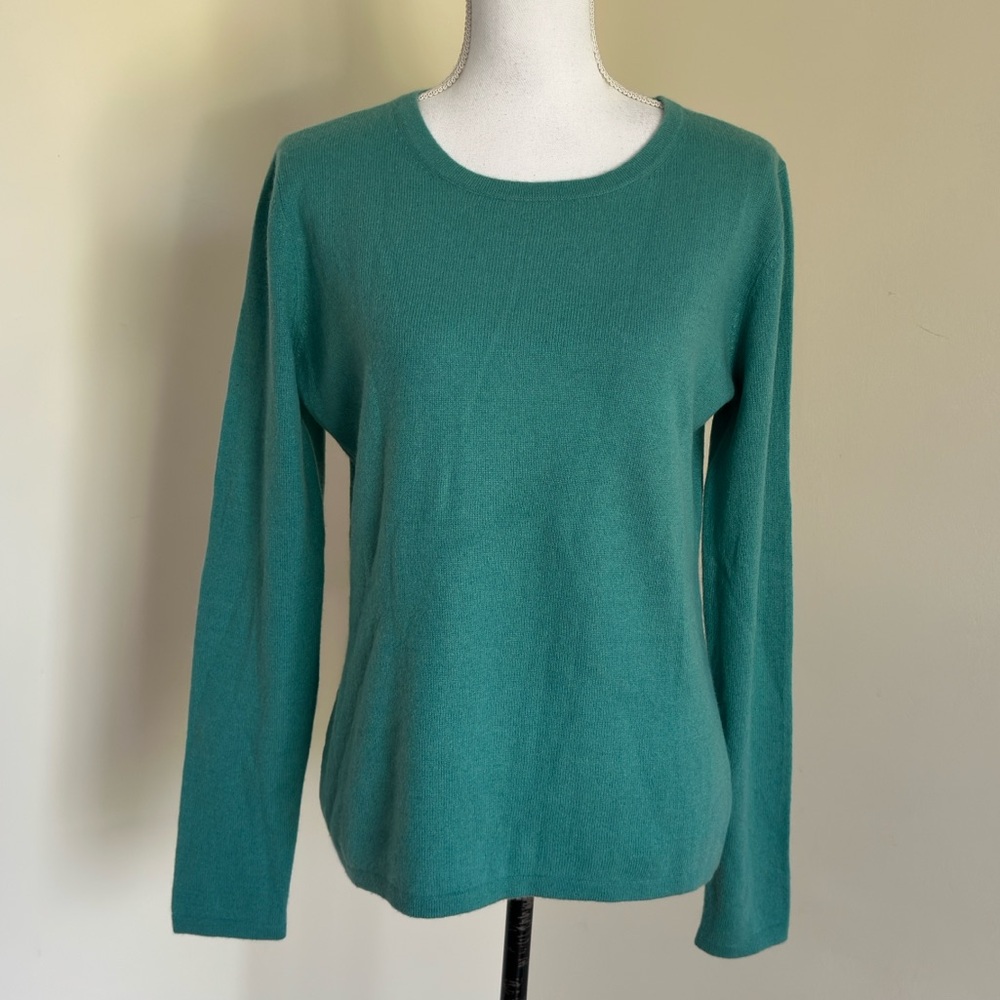 Preswick & Moore || Woman’s Turquoise Cashmere Sweater Sz L